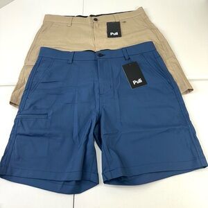 Puli Men's Blue and Khaki Shorts Lot of 2